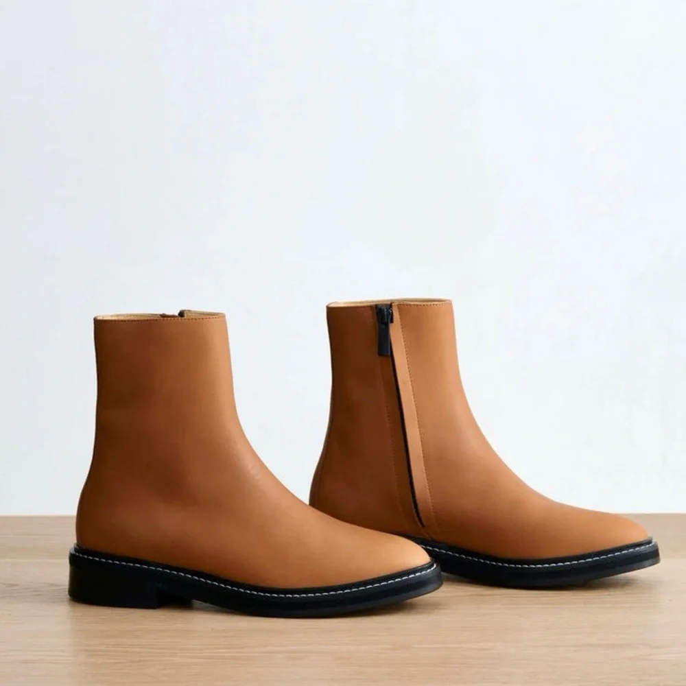 Jenni Kayne Blake Ankle Boot in Saddle NEW - Picture 6 of 9